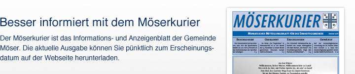 Besser informiert mit dem Möserkurier