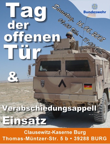 Titelbild zum News-Artikel: Clausewitzkaserne lädt ein