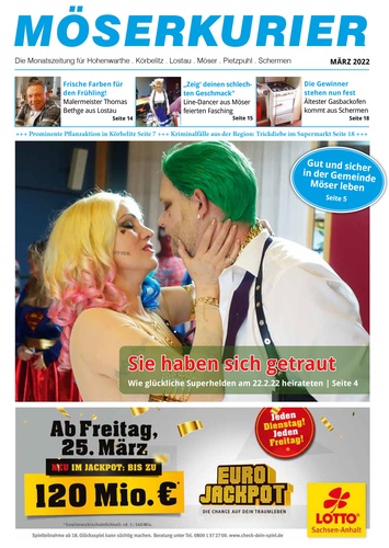 Titelbild zum News-Artikel: Möserkurier März ist online