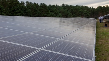 Bei Hohenwarthe entsteht Solarpark