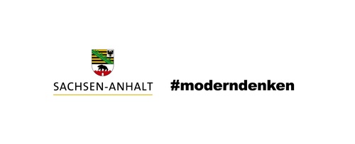 Logo des Landes Sachsen-Anhalt #moderndenken