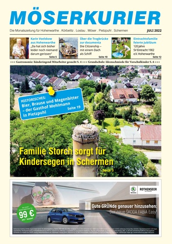 Titelbild zum News-Artikel Die Juli - Ausgabe des Möserkuriers ist online