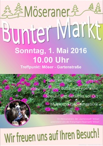 Bunter Markt in Möser