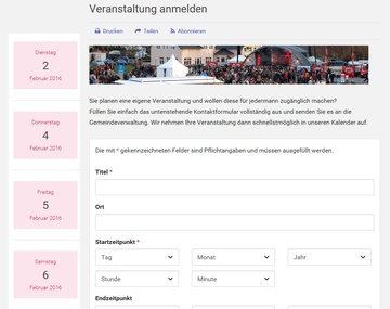Termine selbst eintragen
