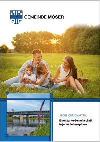 Titelbild der Broschüre der Gemeinde Möser