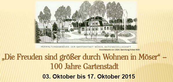 Titelbild zum Beitrag 100 Jahre Gartenstadt Möser