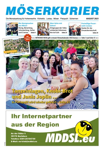 Titelbild zum News-Artikel Möser-Kurier ist ab sofort online abrufbar