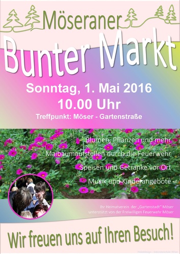 Titelbild zum News-Artikel: Bunter Markt in Möser