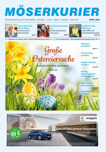 Titelbild zum News-Artikel: Möserkurier April ist online
