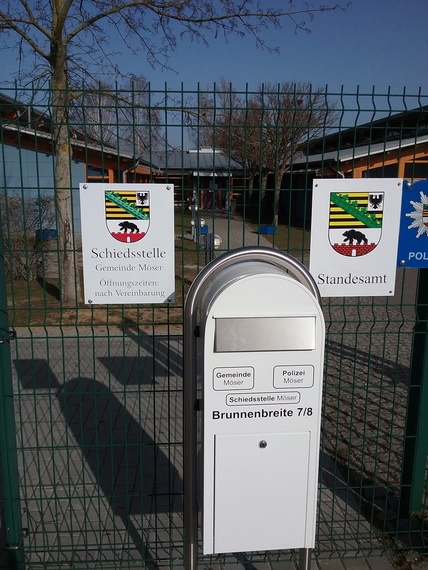 Briefkasten der Schiedsstelle.