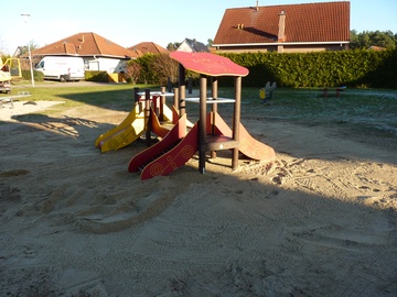 Spielgeräte aufgestellt