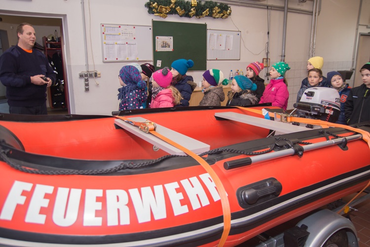 Etwas über die Feuerwehr gelernt