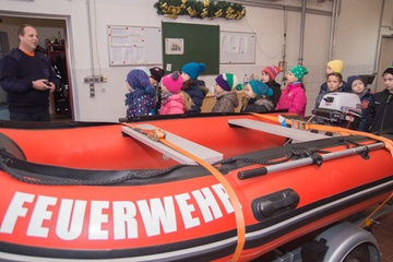 Etwas über die Feuerwehr gelernt