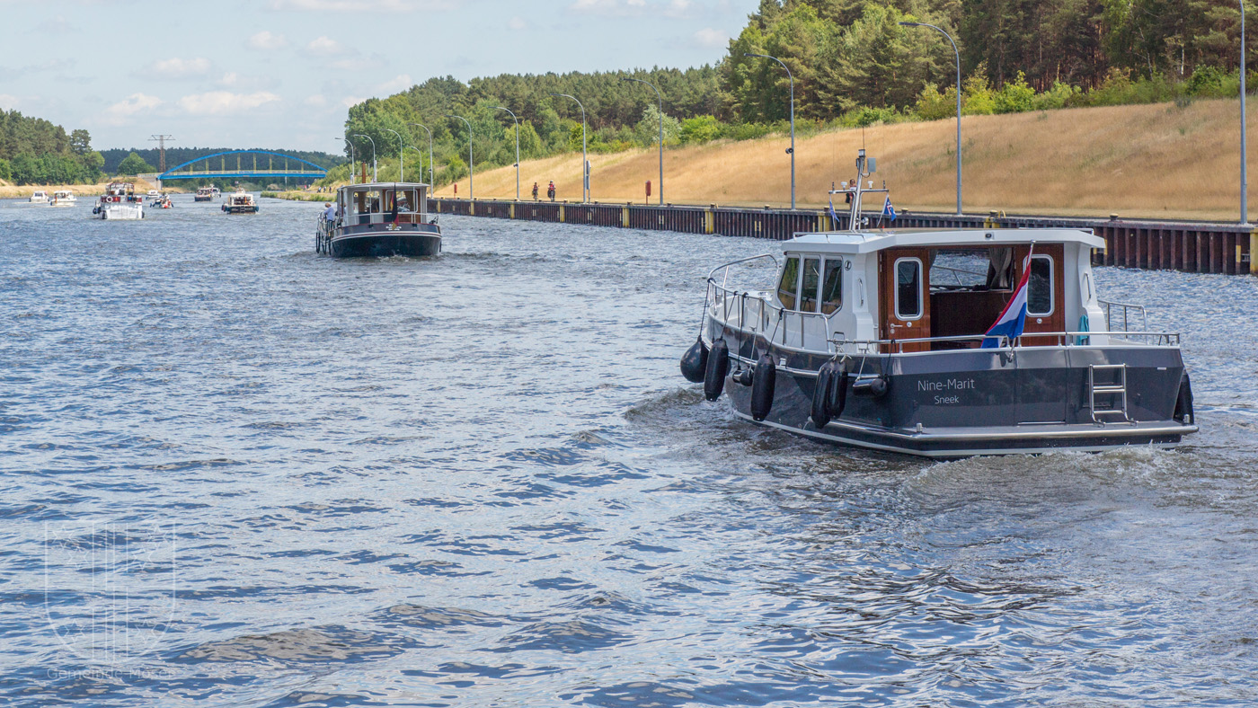 Bootsausfahrt auf den Elbe-Havel-Kanal
