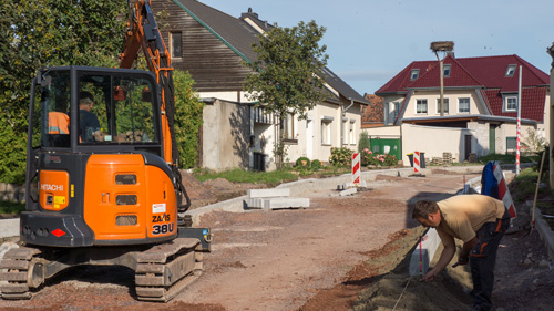 Die Bauarbeiten im Alten Dorf gehen vorran