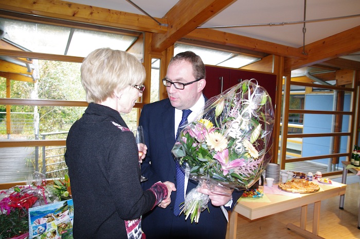 Doris Jantz und Bürgermeister Kay Gericke aus Biederitz.